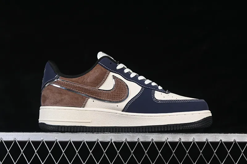 All categories Nk Air Force 1 Air Force series Nk Air Force 1 Low Air Force low-top Nike Air Force 1'07 Low Stussy co-branded blue brown pig leather Air Force 1 low-top casual sneakers DF0188-105